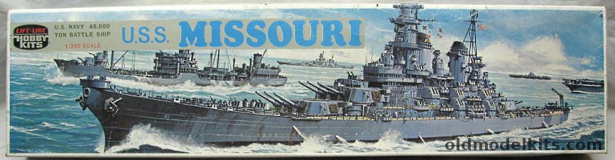 Life-Like 1/350 USS Missouri BB63 Battleship - (ex Otaki), B239 plastic model kit
